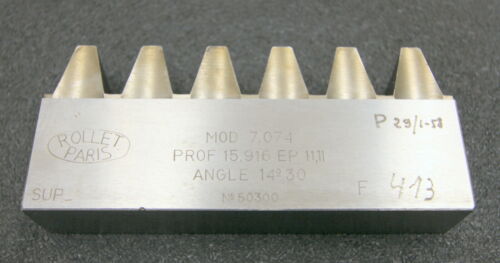 ROLLET PARIS Hobelkamm rack cutter f. MAAG-Wälzhobelmaschinen m= 7,074 Angle 14°30