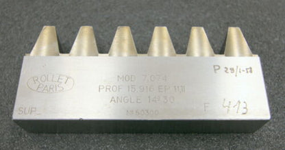 ROLLET PARIS Hobelkamm rack cutter f. MAAG-Wälzhobelmaschinen m= 7,074 Angle 14°30