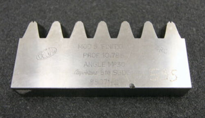 DELTAL Hobelkamm rack cutter m= 5 Angle 14°30 Z= 7