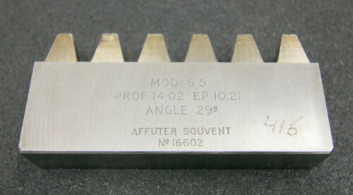 ROLLET PARIS Hobelkamm rack cutter m= 6,5 Angle 29°