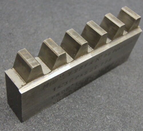 Hobelkamm rack cutter m= 7,257 14°30 140x20mm Z= 6