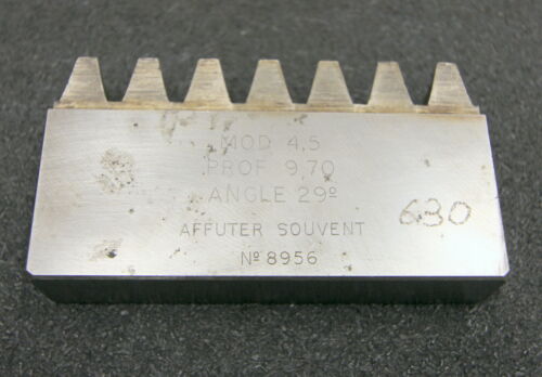 ROLLET PARIS Hobelkamm rack cutter m= 4,5 Angle 29°