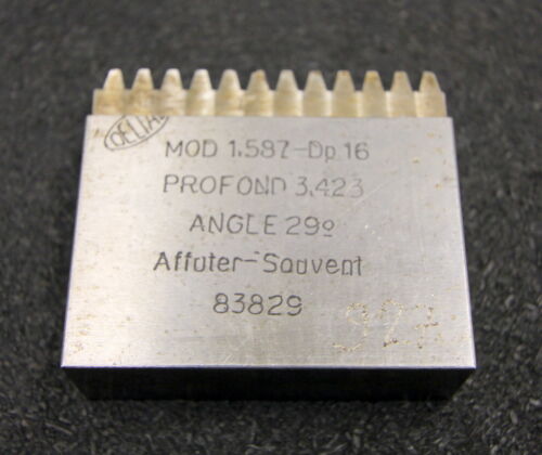 DELTAL Hobelkamm rack cutter f. MAAG-Wälzhobelmaschinen m= 1,587 Angle 29° 60x20mm