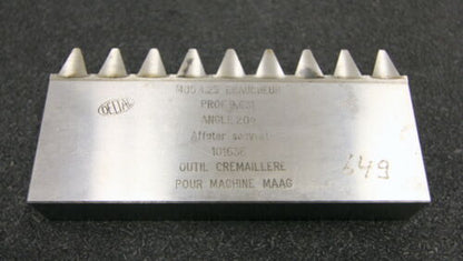 DELTAL Hobelkamm rack cutter f. MAAG-Wälzhobelmaschinen m= 4,25 Angle 20° 120x20mm