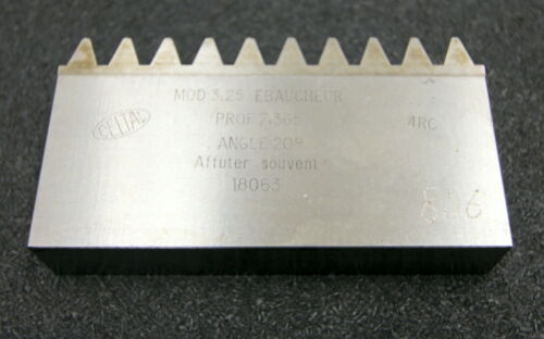 DELTAL Hobelkamm rack cutter f. MAAG-Wälzhobelmaschinen m= 3,25 Angle 20° 103x20mm