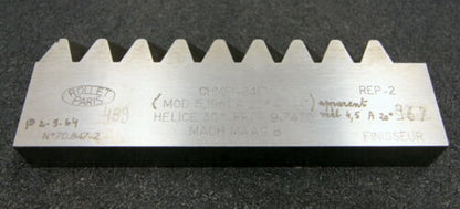 ROLLET PARIS Hobelkamm rack cutter m= 5,1961 Angle 30°