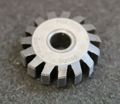 MIKRON Wälzfräser No. 74911 - Ø32x10xØ8mm 1gg. Rechts 15 Spanuten