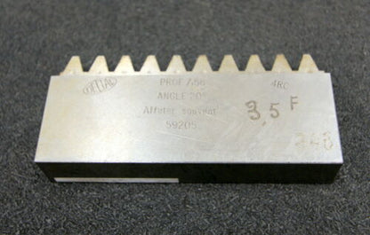 DELTAL Hobelkamm rack cutter m= 3,5 Angle 20° 110x20mm