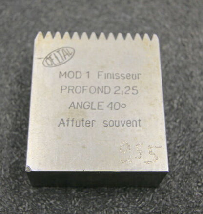 DELTAL Hobelkamm rack cutter m= 1 Angle 20° Z=14