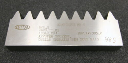 DELTAL Hobelkamm rack cutter m= 5 Angle 20° 145x20mm