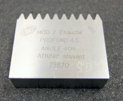 DELTAL Hobelkamm rack cutter m= 2 Angle 20° 63x20mm