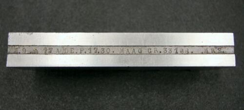 MAAG Hobelkamm rack cutter m= 9 Angle 17°30 167x25mm