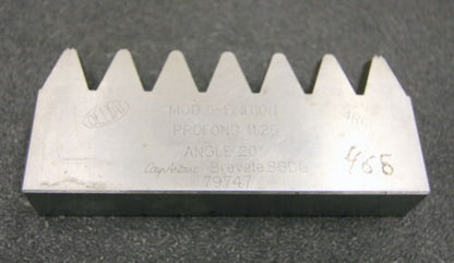 DELTAL Hobelkamm rack cutter m= 5 Angle 20° 110x20mm