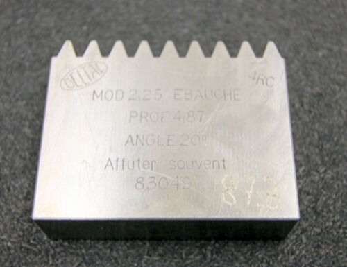 DELTAL Hobelkamm rack cutter m= 2,25 Angle 20° 64x20mm