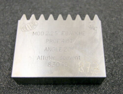 DELTAL Hobelkamm rack cutter m= 2,25 Angle 20° 64x20mm