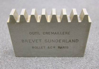 ROLLET PARIS Hobelkamm rack cutter m= 3 - 29° Z= 8