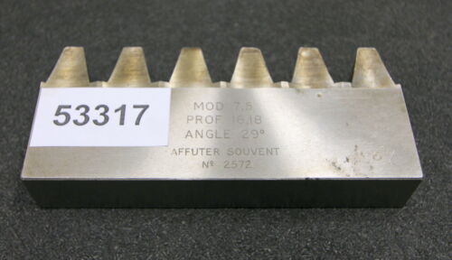 ROLLET PARIS Hobelkamm rack cutter m= 7,5 Angle 29°