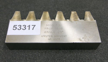 ROLLET PARIS Hobelkamm rack cutter m= 7,5 Angle 29°