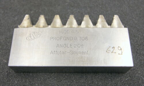 DELTAL Hobelkamm rack cutter m= 4,5 Angle 20° 98x20mm