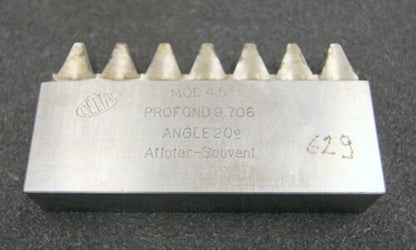 DELTAL Hobelkamm rack cutter m= 4,5 Angle 20° 98x20mm