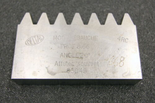 DELTAL Hobelkamm rack cutter m= 4 Angle 20° 88x20mm