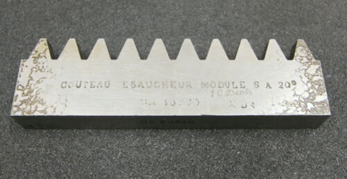 Hobelkamm rack cutter m= 5 Angle 20° 160x20mm 10 Zähne