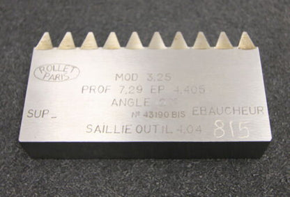 ROLLET PARIS Hobelkamm rack cutter m= 3,25 Angle 20°