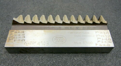 MAAG Hobelkamm rack cutter m= 3,5 Angle 20° ßh = 20°