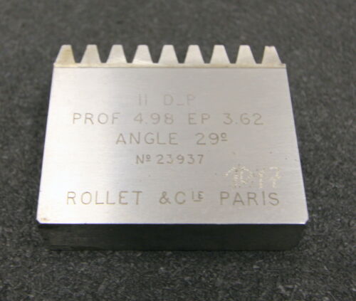 ROLLET PARIS Hobelkamm rack cutter DP11 Angle 29° Z=9