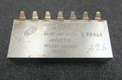 DELTAL Hobelkamm rack cutter m= 4,5 Angle 20° 100x20mm