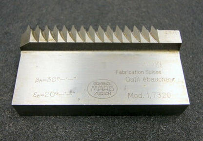 MAAG Hobelkamm rack cutter f. MAAG-Wälzhobelmaschinen m= 1,7320 Angle 20° 110x29mm