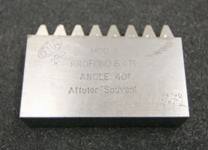 DELTAL Hobelkamm rack cutter m= 3 Angle 20° 75x20mm