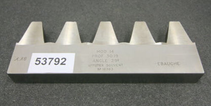 ROLLET PARIS Hobelkamm rack cutter m= 14 Angle 29° Z=5