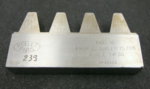 ROLLET PARIS Hobelkamm rack cutter m= 10 Angle 14°30