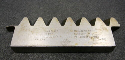 BRENIER Hobelkamm rack cutter m= 7 Angle 20° 195x13mm