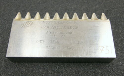 DELTAL Hobelkamm rack cutter m= 3,5 Angle 20° 110x20mm