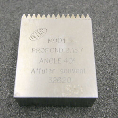 DELTAL Hobelkamm rack cutter m= 1 Angle 20° 44x20mm