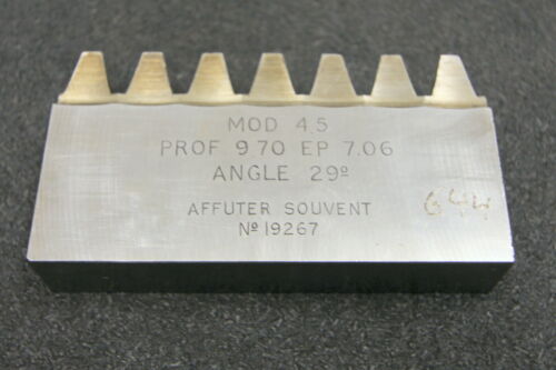 ROLLET PARIS Hobelkamm rack cutter m= 4,5 Angle 29°