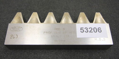 ROLLET PARIS Hobelkamm rack cutter m= 9 Angle 20° Z= 6