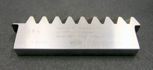 BRENIER Hobelkamm rack cutter m= 5 Angle 20° 180x30mm