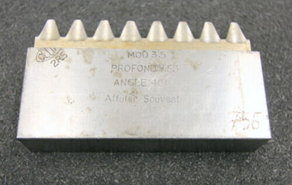 DELTAL Hobelkamm rack cutter m= 3,5 Angle 20° 88x20mm