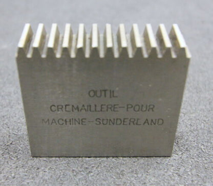 DELTAL Hobelkamm rack cutter f. MAAG-Wälzhobelmaschinen m= 1,587 Angle 29° 60x20mm