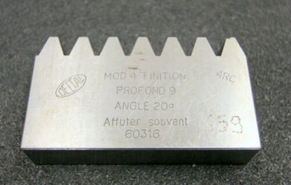 DELTAL Hobelkamm rack cutter m= 4 Angle 20° 88x20mm