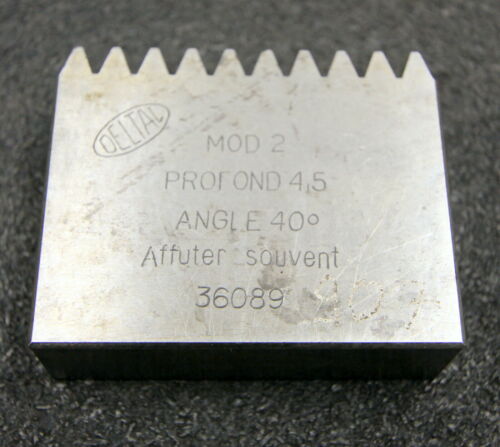 DELTAL Hobelkamm rack cutter m= 2 Angle 20° 63x20mm