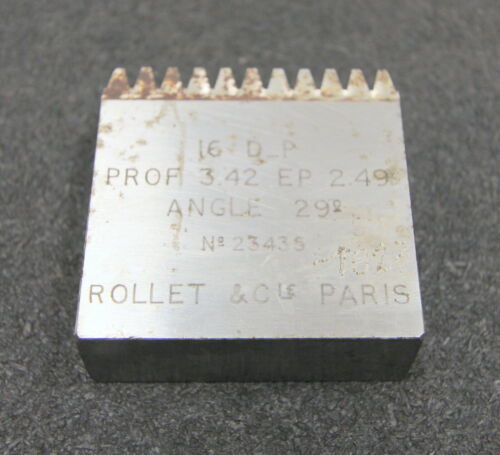 ROLLET PARIS Hobelkamm rack cutter f. MAAG-Wälzhobelmaschinen DP16 Angle 29° Z=11