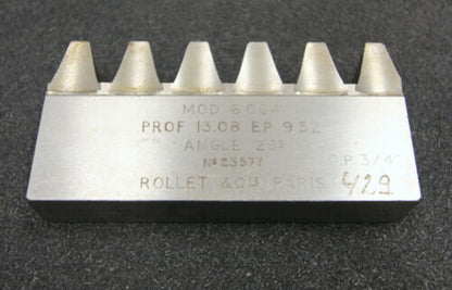 ROLLET PARIS Hobelkamm rack cutter m= 6,064 Angle 29°