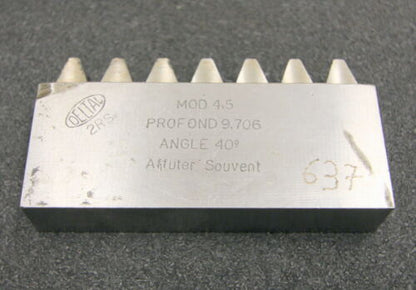 DELTAL Hobelkamm rack cutter m= 4,5 Angle 20° 100x20mm