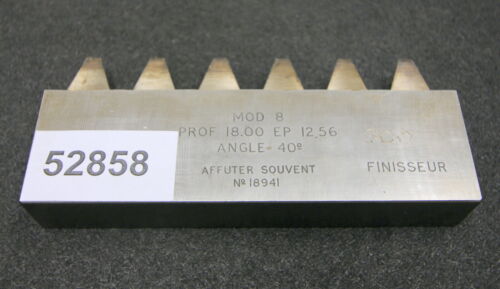 ROLLET PARIS Hobelkamm rack cutter m= 8 Angle 20°