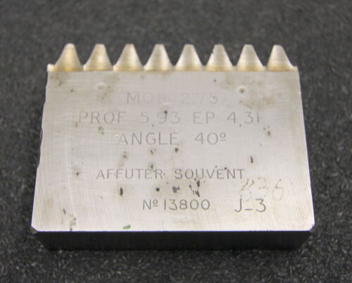 ROLLET PARIS Hobelkamm rack cutter m= 2,75 Angle 20°