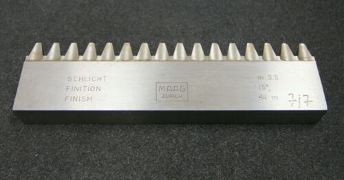 MAAG Hobelkamm rack cutter m= 3,5 Angle 15° 175x20mm